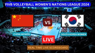 China Vs South Korea LIVE Score UPDATE Today 2024 FIVB Volleyball Women's Nations League May 14 2024