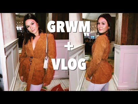 VLOG: get ready with me + first aid beauty event in boston!