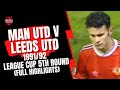 Leeds Utd v Man Utd 1991/92 League Cup Highlights