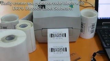 2D barcode Label Printing with thermal printing Barcode Maker Software