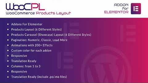 WooCommerce Products Layout for Elementor WordPress Plugin | Codecanyon Scripts and Snippets