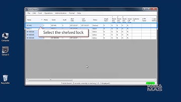 Cencon 5 Software Operation - Delete Shelved Lock