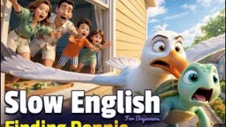 Finding Donnie, the Baby Sea Turtle! | Easy English Listening Practice (A2)