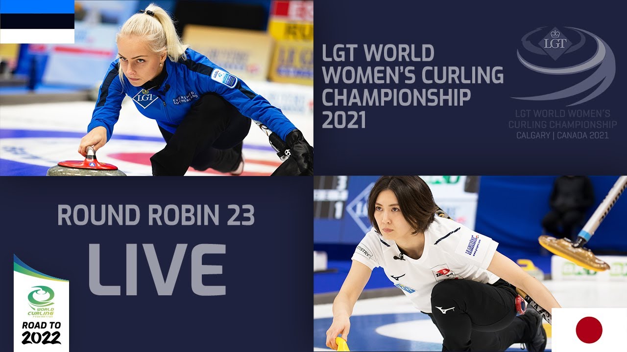Japan v Estonia - Round Robin - LGT World Womens Curling Championship 2021 