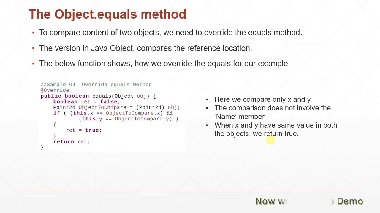 Comparing Two Objects in Java | Java Tutorial Part #02 - YouTube