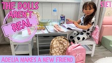 A School Day with Adelia - Morning Routine + Lunch + Surprise New Student - Reborn Doll Roleplay 