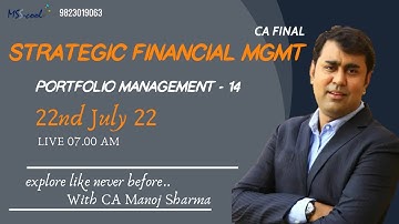 DAY 14 SFM CA Final Portfolio Management