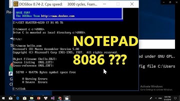 Học 8086 - Thực hành Viết Chương trình đầu tiên cho 8086 với Notepad & DOSBOX