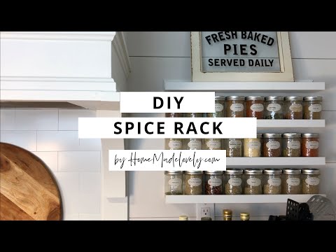 DIY Spice Jar Storage - Dream Green DIY