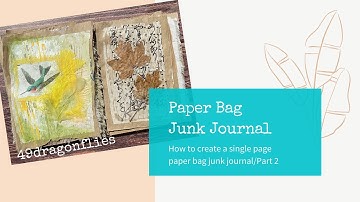 Paper Bag Single-Page Junk Journal/Bird Themed Junk Journal/Part 2/DCC Design Team Project