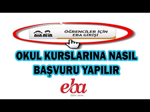 Okul Kurslarına Nasıl Başvuru Yapılır | Eba Kurs Başvurusu Nasıl Yapılır #Yeni