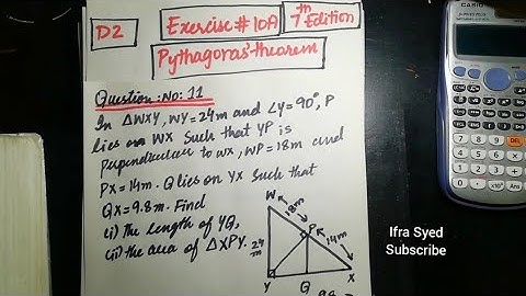 Mathematics Book 2 (D2) |7th Edition | Exercise # 10 A | Q # 11 | Ifra Syed | in Urdu\Hindi
