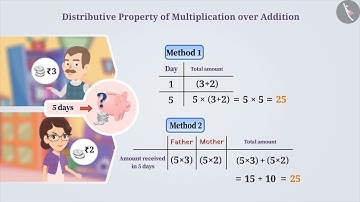 Distributive Property of Whole Numbers | Part 1/3 | English | Class 6