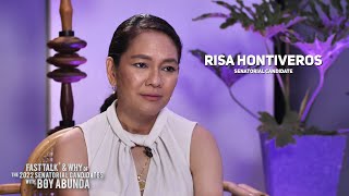 Risa Hontiveros | Fast Talk+ and Why of The 2022 Senatorial Candidates with Boy Abunda