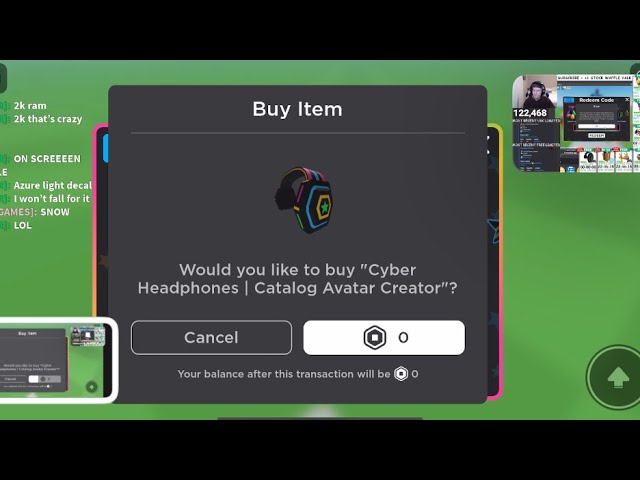 Cyber Headphones, Catalog Avatar Creator