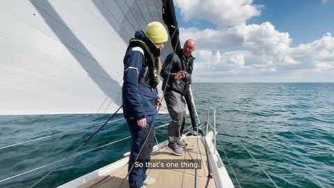 X-Yachts & Bouwe Bekking - Furling the Code Zero. 6 of 7.