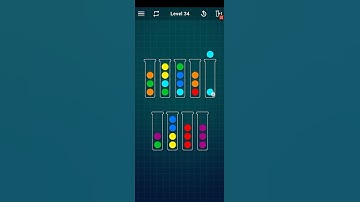 Colour Ball Sort Puzzle level 34