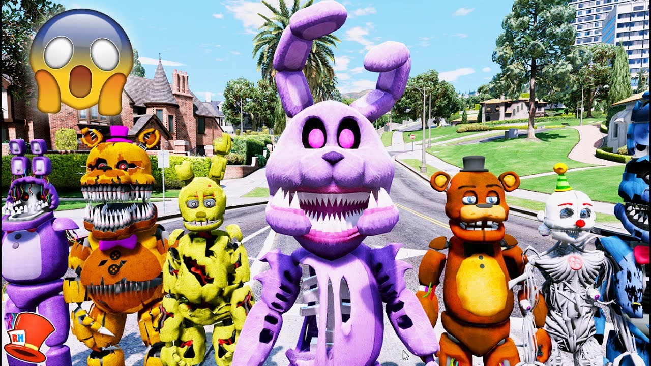 GTA 5 Mods FNAF TJOC Ignited Bonnie - GTA 5 Mods Website