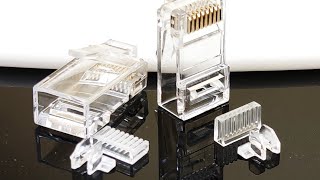 картинка: Коннектор RJ45 категории 6, со вставкой: 6PG-HU12XZ и 6PG-HS22XZ (версия применения фиксатора)