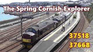 On Board 'The Spring Cornish Explorer' with 37668+37518