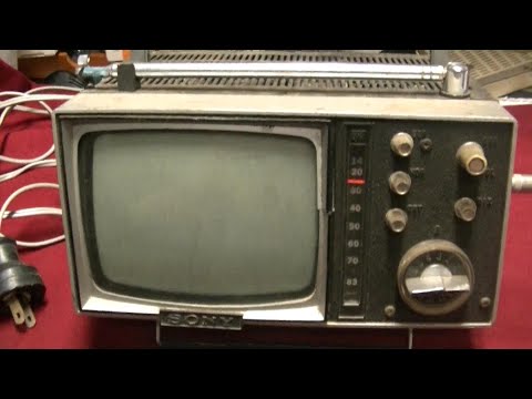 1966 Sony 5-307 Micro TV Overview and Tune Up Vintage Television