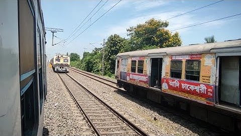 A Race To Remember || Non Stop Parallel Race Between Two Local Trains of #southeasternrailway