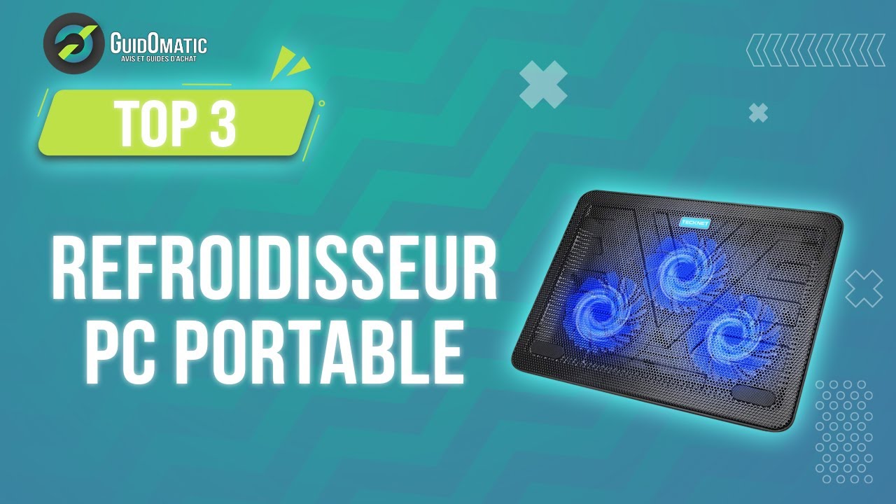 KLIM V8 Refroidisseur PC Portable - Nouveauté 2024-8 Ventilateurs