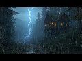 Gentle Rain at a Cozy Mountain Cabin (No Ads) 🌧️ | Peaceful Rain Sounds for Deep Night Sleep