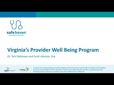 COVID-19: SafeHaven Physician Well Being Program