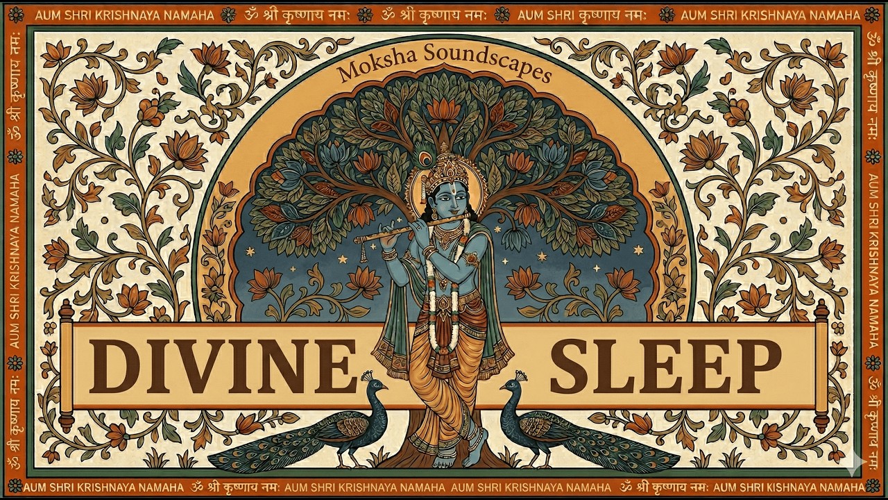 Divine Sleep | Night Krishna Flute for Deep Rest & Relaxation (1 Hour ...