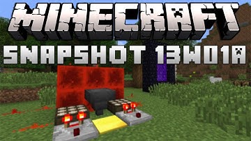 Minecraft: New Ore, Redstone Update, And More! (Snapshot 13w01a)