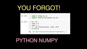 These are the numpy python things you will forget for quantum physics