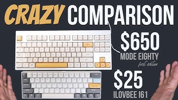 How does a $650 Keyboard Sound Compared to a $25 One? Mode Eighty First Edition vs iLovBee i61