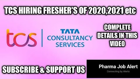 TATA Consultancy(TCS)  Smart Hiring for Year of Passing 2020, 2021 & 2022 for Freshers Openings
