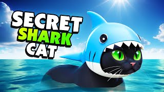 Crazy CAT Pretends to be a SHARK And Hunts Humans!  Little Kitty Big City