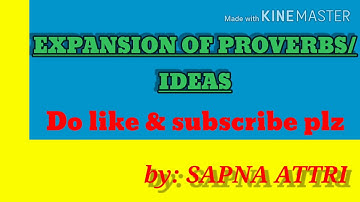 #Expansion of Ideas#FIVE EASY STEPS TO WRITE EXPANSION OF PROVERB/IDEAS#Expansion of Idea in English