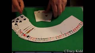 Stripper Deck - Stripping The Aces (old video) - Bicycle Card Magic Trick