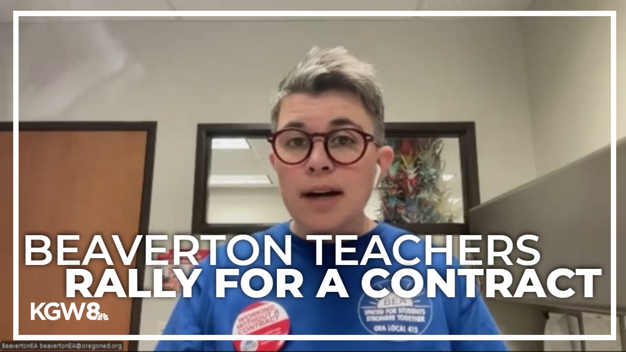 Beaverton educators rally after working 3 months without a contract