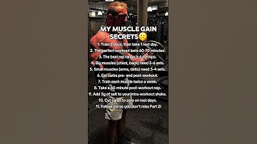 Subscribe to @lars.langen to not miss Part 2!#musclesecrets #fitness #gym #workout #training