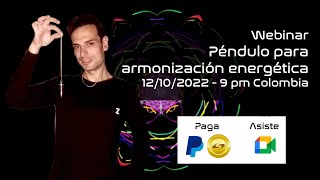 Péndulo para armonización energética 🔅 Webinar meet