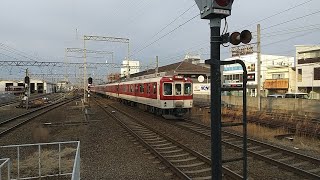 近鉄8600系X66+1233系VE45編成の急行天理行き 新田辺駅