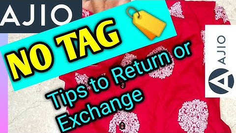 No tag issue in Ajio//How to Return or Exchange without tag in ajio/No tag/Ajio kurti haul
