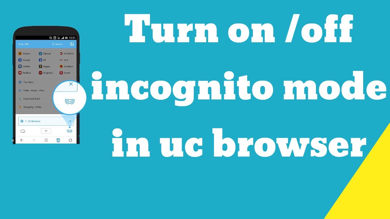 set incognito mode in uc browser