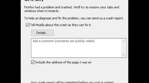 What to do when Mozilla Firefox keeps on crashing