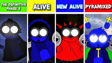 Incredibox Sprunki - The Definitive Phase 9 But Alive and Pyramixed Ver.2 VS All The Rest!