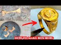 Gold Box Ring Making| How To Make  Gold Box Ring | Gold Jewellery Making- Nadia Jewellery