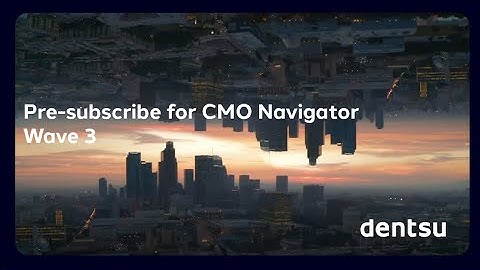Pre-subscribe for CMO Navigator Wave 3 | CMO Navigator