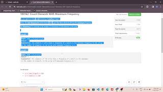 100162  Count Elements With Maximum Frequency || leetcode || contest 380 || solved || java