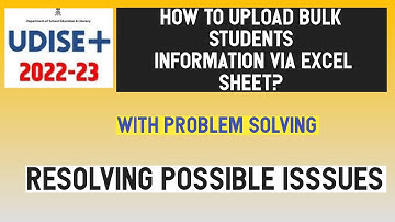 How to Upload Bulk Students