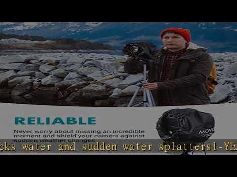Movo CRC03 Extra-Long Camera Rain Coat Rain Cover For